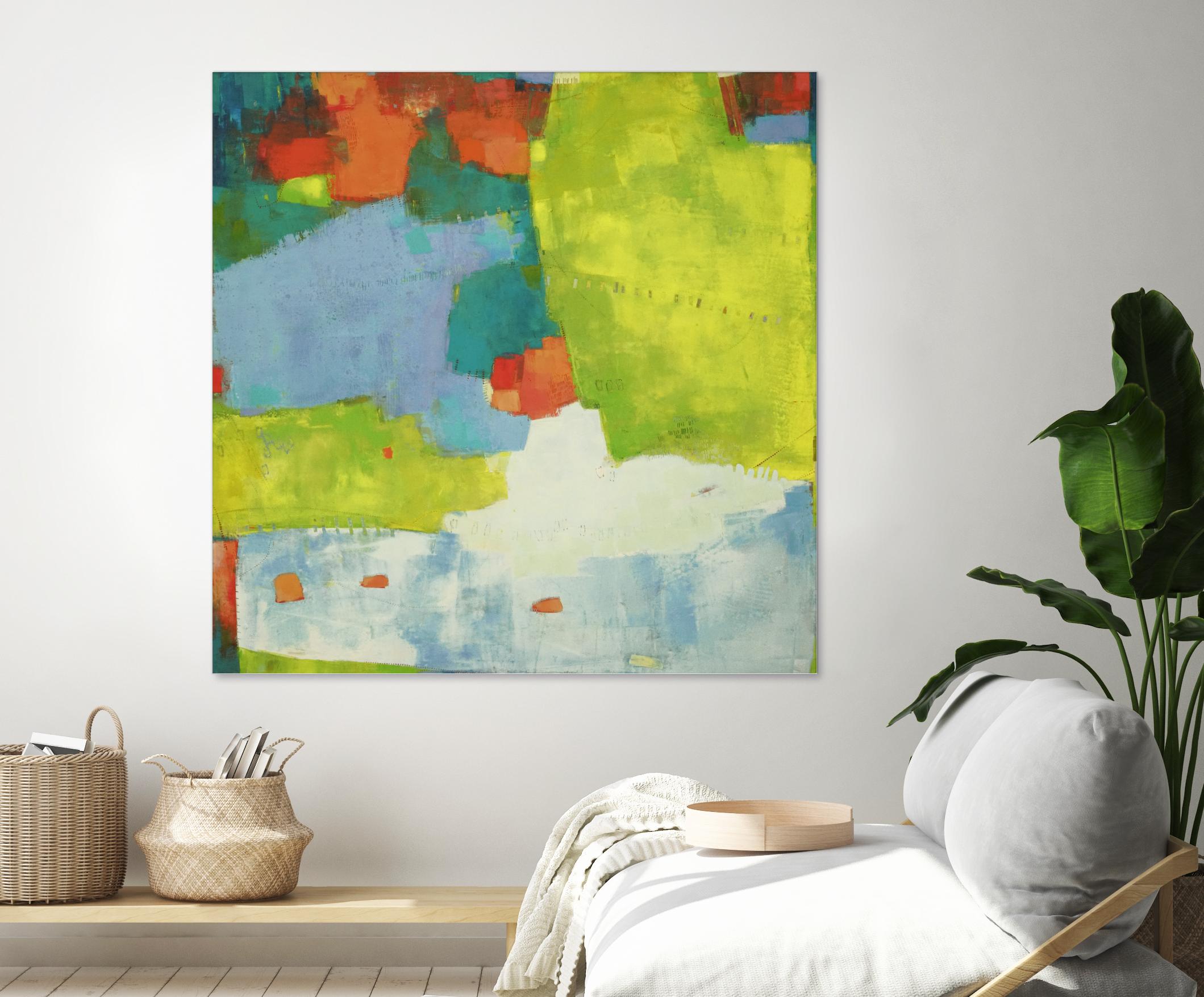 Torp by Sue Jachimiec on GIANT ART - green abstract