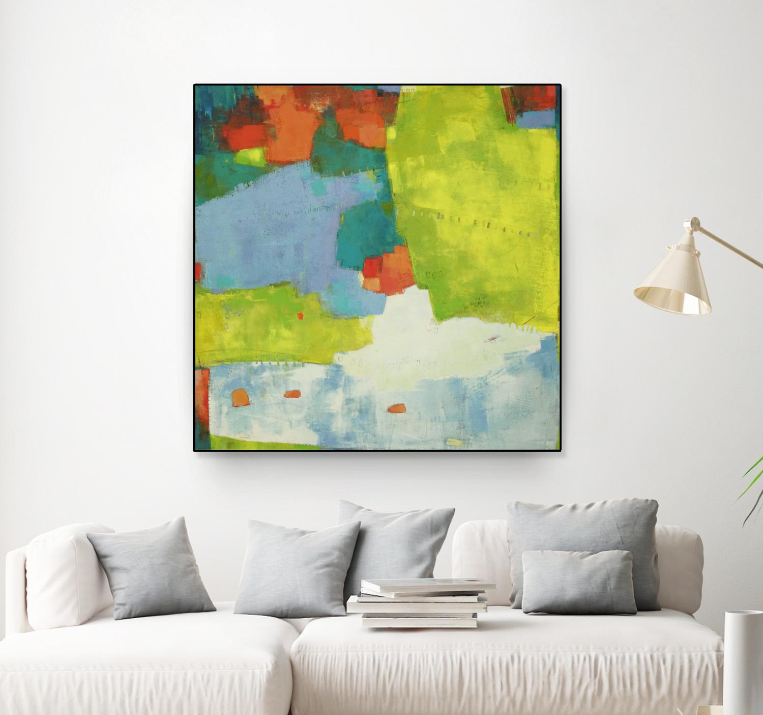 Torp by Sue Jachimiec on GIANT ART - green abstract