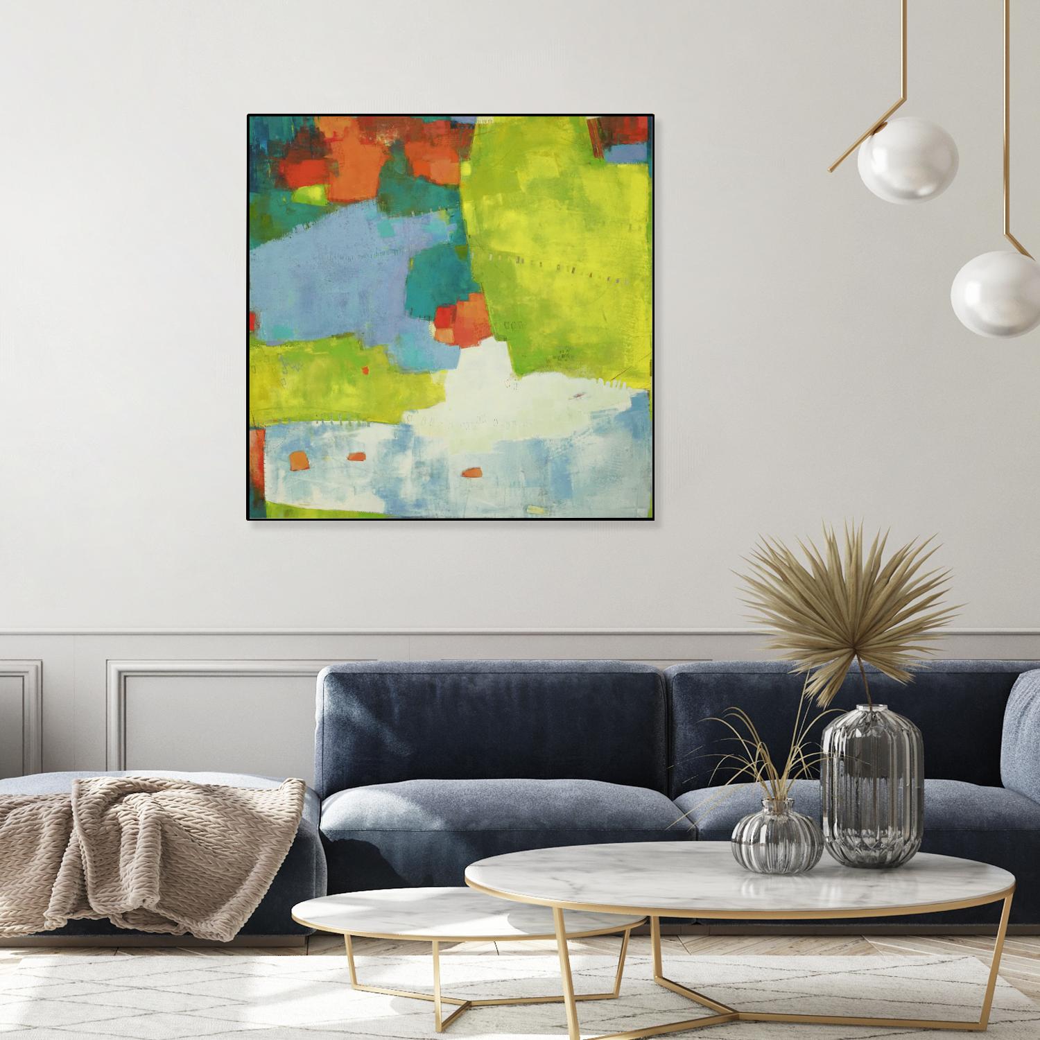 Torp by Sue Jachimiec on GIANT ART - green abstract