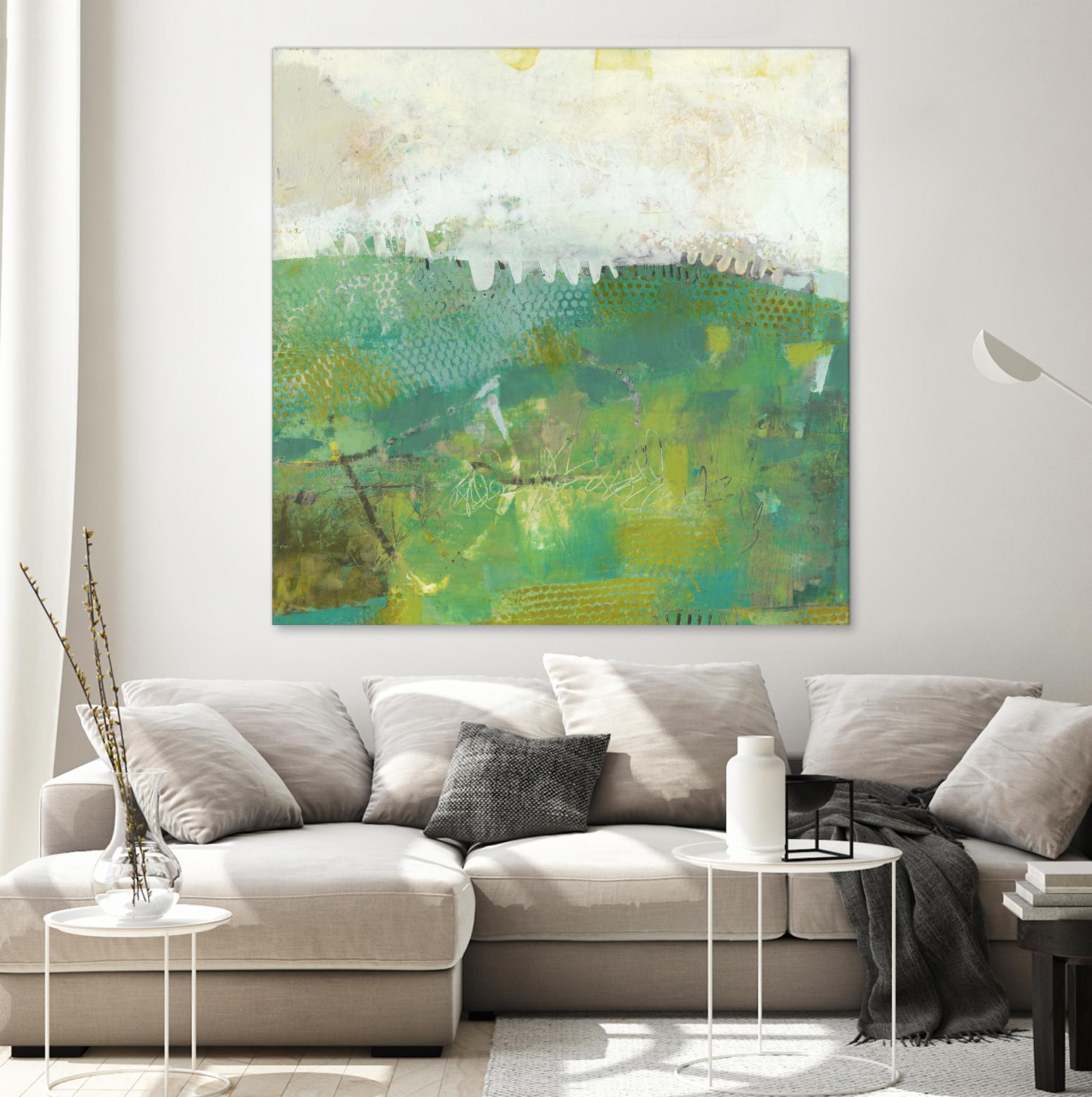 Twink by Sue Jachimiec on GIANT ART - green abstract