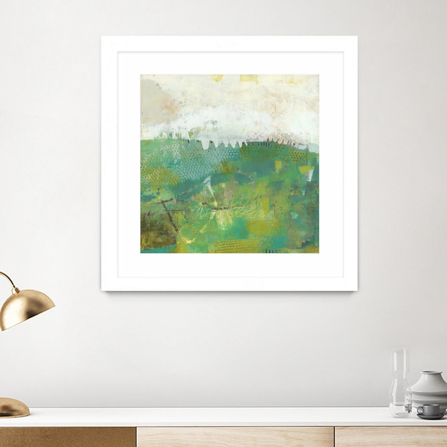 Twink by Sue Jachimiec on GIANT ART - green abstract