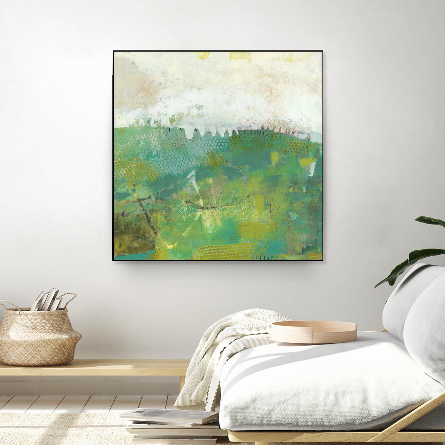 Twink by Sue Jachimiec on GIANT ART - green abstract