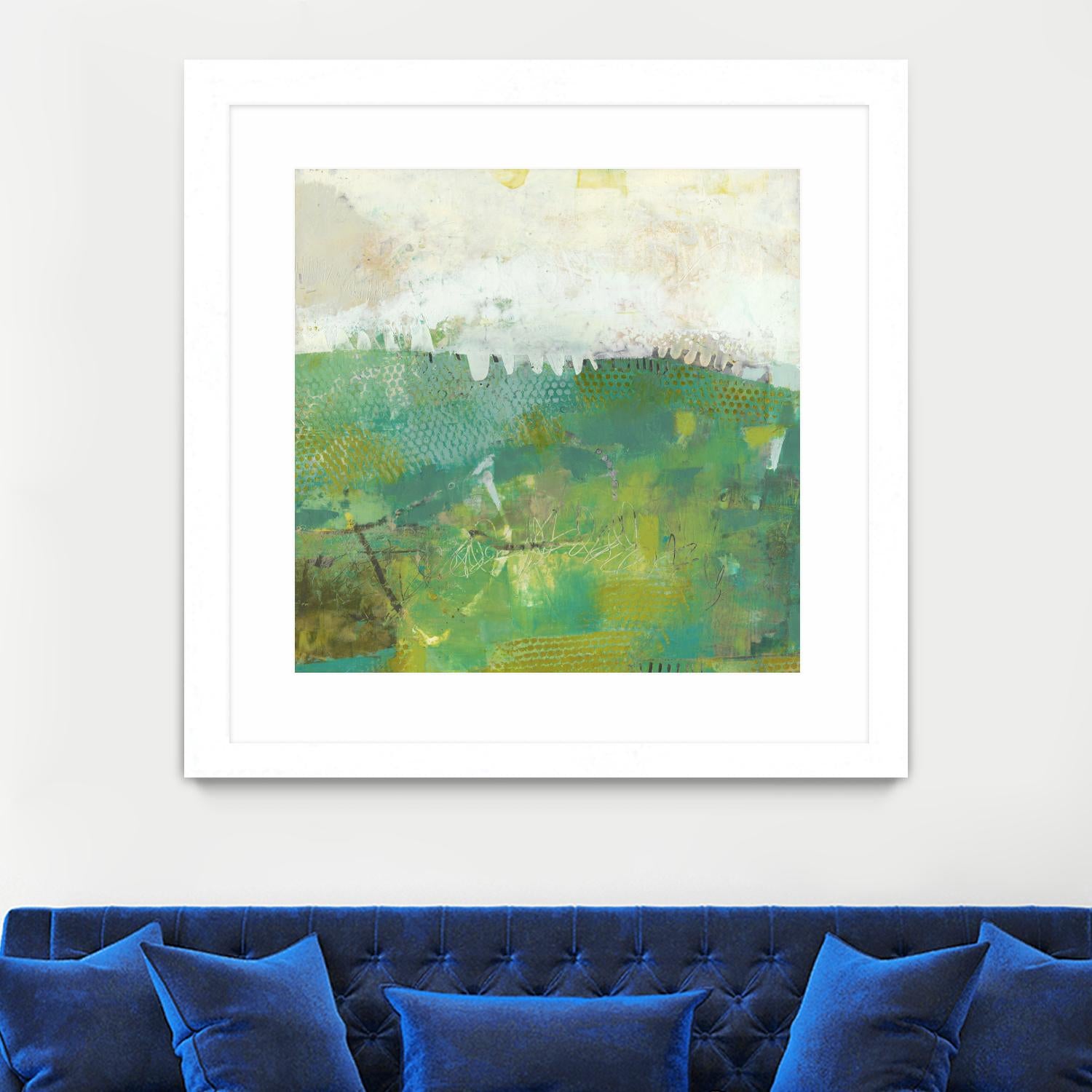 Twink by Sue Jachimiec on GIANT ART - green abstract