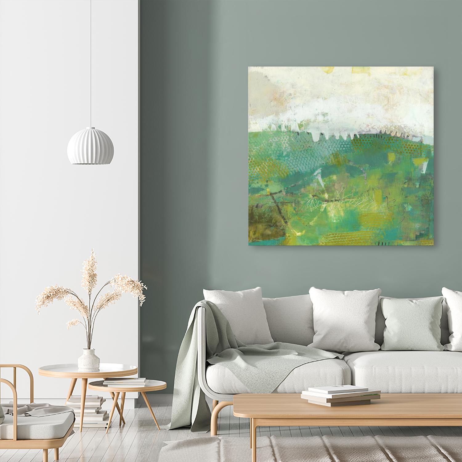 Twink by Sue Jachimiec on GIANT ART - green abstract