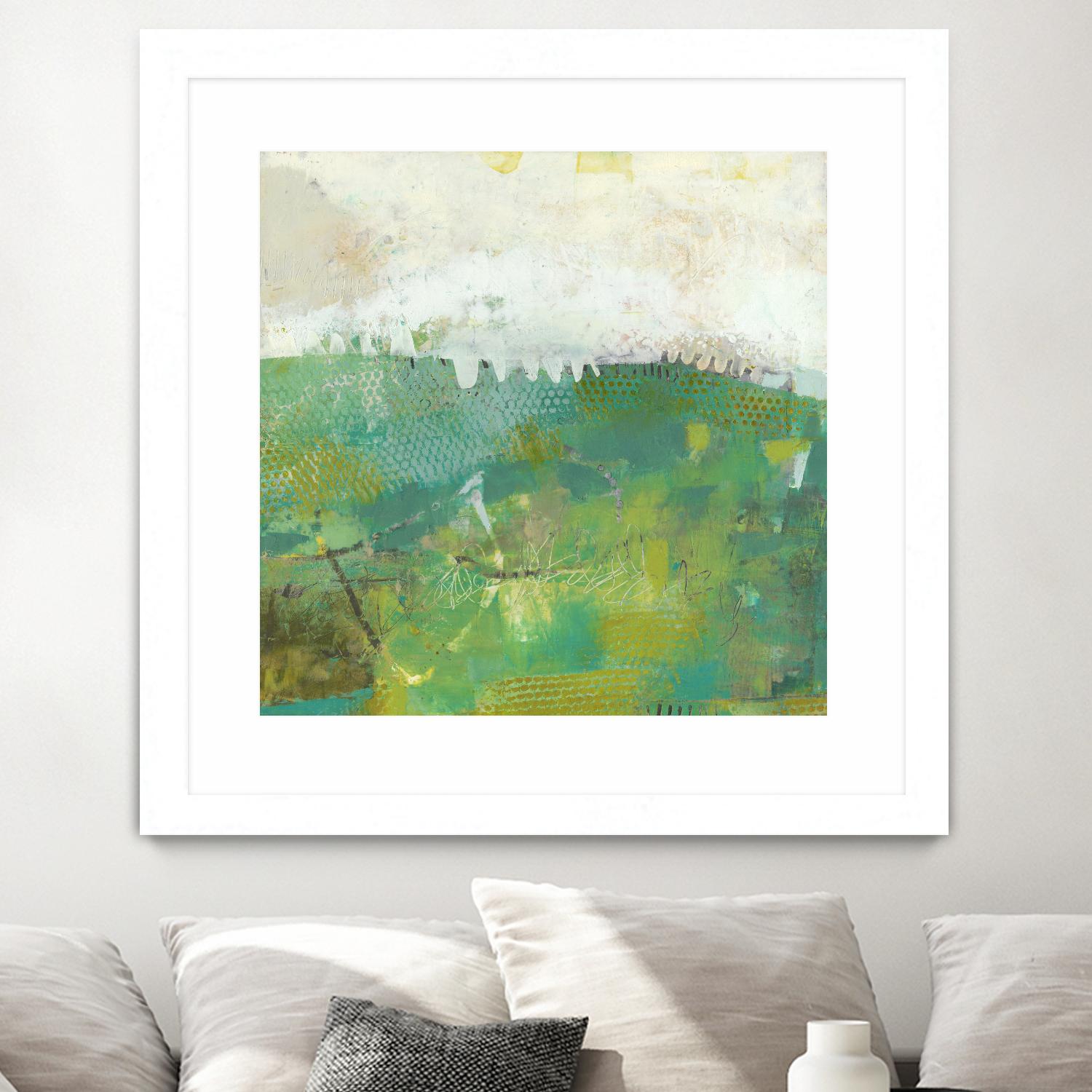 Twink by Sue Jachimiec on GIANT ART - green abstract