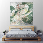 Emerald Aerial by Jennifer Goldberger on GIANT ART - green abstract