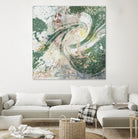 Emerald Aerial by Jennifer Goldberger on GIANT ART - green abstract