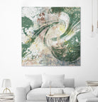 Emerald Aerial by Jennifer Goldberger on GIANT ART - green abstract