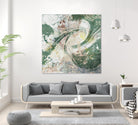 Emerald Aerial by Jennifer Goldberger on GIANT ART - green abstract