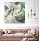 Emerald Aerial by Jennifer Goldberger on GIANT ART - green abstract