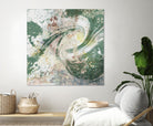 Emerald Aerial by Jennifer Goldberger on GIANT ART - green abstract