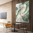 Emerald Aerial by Jennifer Goldberger on GIANT ART - green abstract