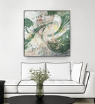 Emerald Aerial by Jennifer Goldberger on GIANT ART - green abstract