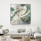 Emerald Aerial by Jennifer Goldberger on GIANT ART - green abstract