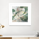 Emerald Aerial by Jennifer Goldberger on GIANT ART - green abstract