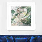 Emerald Aerial by Jennifer Goldberger on GIANT ART - green abstract