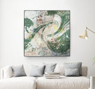 Emerald Aerial by Jennifer Goldberger on GIANT ART - green abstract