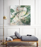 Emerald Aerial by Jennifer Goldberger on GIANT ART - green abstract