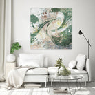 Emerald Aerial by Jennifer Goldberger on GIANT ART - green abstract