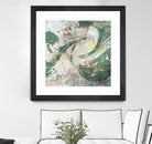 Emerald Aerial by Jennifer Goldberger on GIANT ART - green abstract