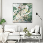 Emerald Aerial by Jennifer Goldberger on GIANT ART - green abstract