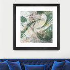 Emerald Aerial by Jennifer Goldberger on GIANT ART - green abstract