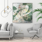 Emerald Aerial by Jennifer Goldberger on GIANT ART - green abstract