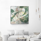 Emerald Aerial by Jennifer Goldberger on GIANT ART - green abstract