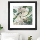 Emerald Aerial by Jennifer Goldberger on GIANT ART - green abstract