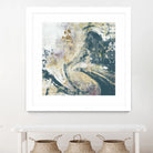 Teal Aerial by Jennifer Goldberger on GIANT ART - blue abstract