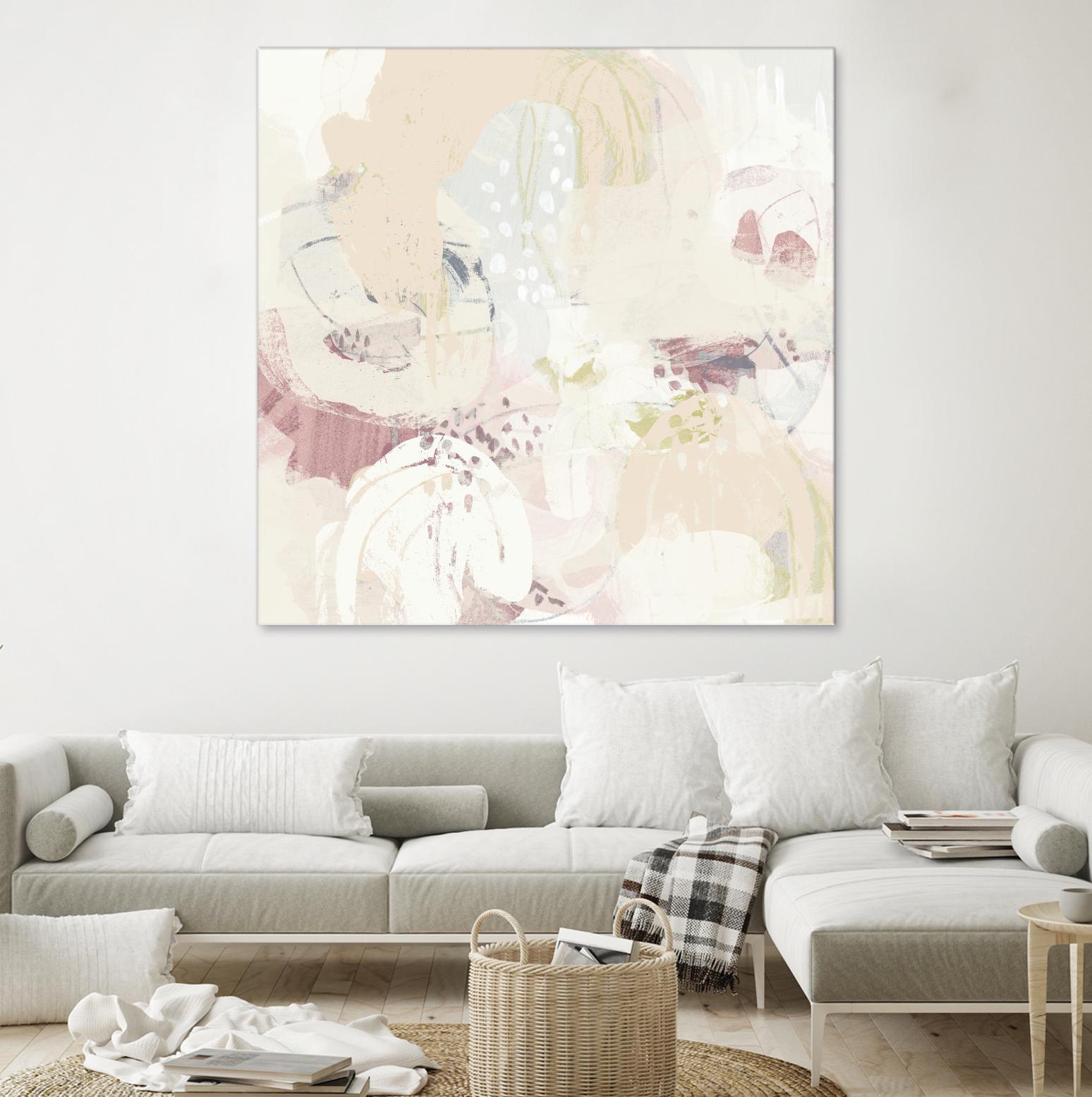 Hanami I by June Erica Vess on GIANT ART - pink abstract