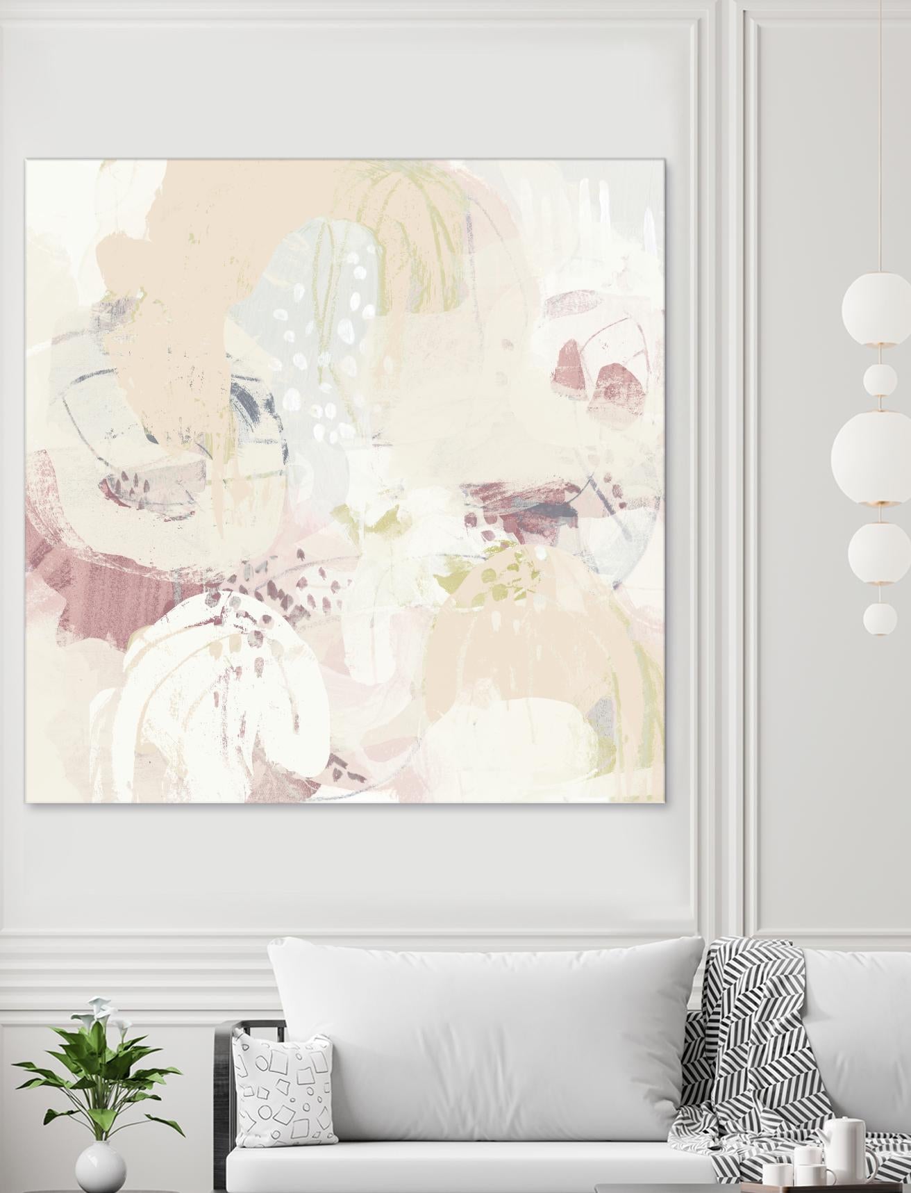 Hanami I by June Erica Vess on GIANT ART - pink abstract