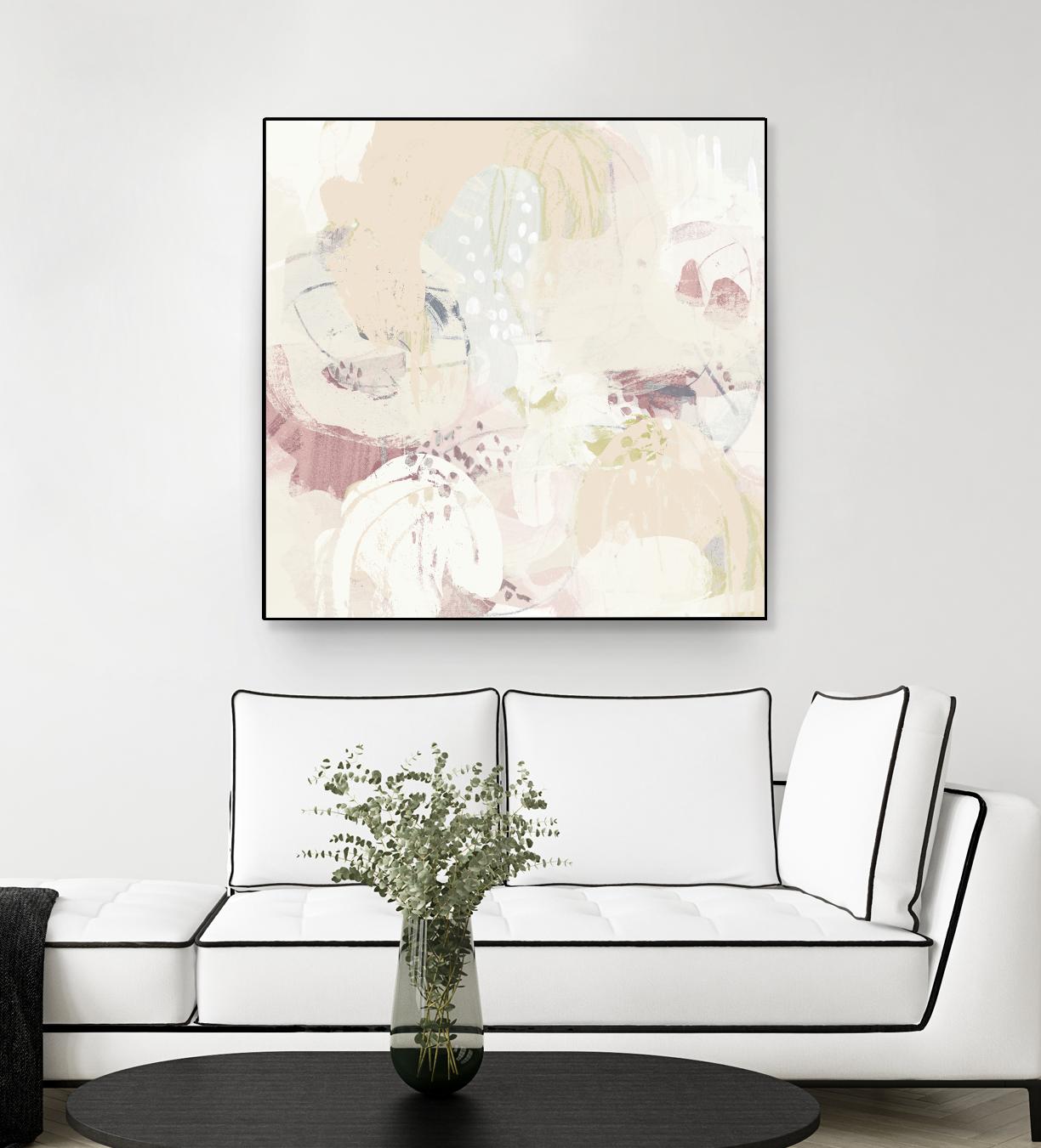 Hanami I by June Erica Vess on GIANT ART - pink abstract