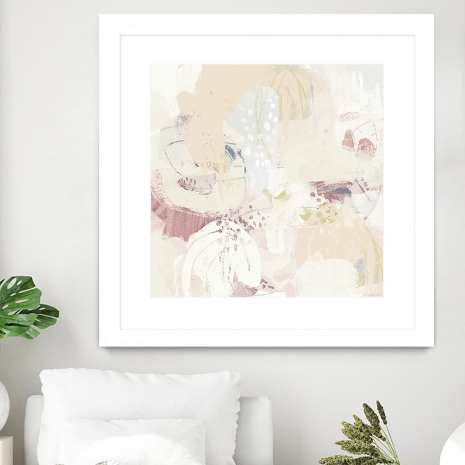 Hanami I by June Erica Vess on GIANT ART - pink abstract