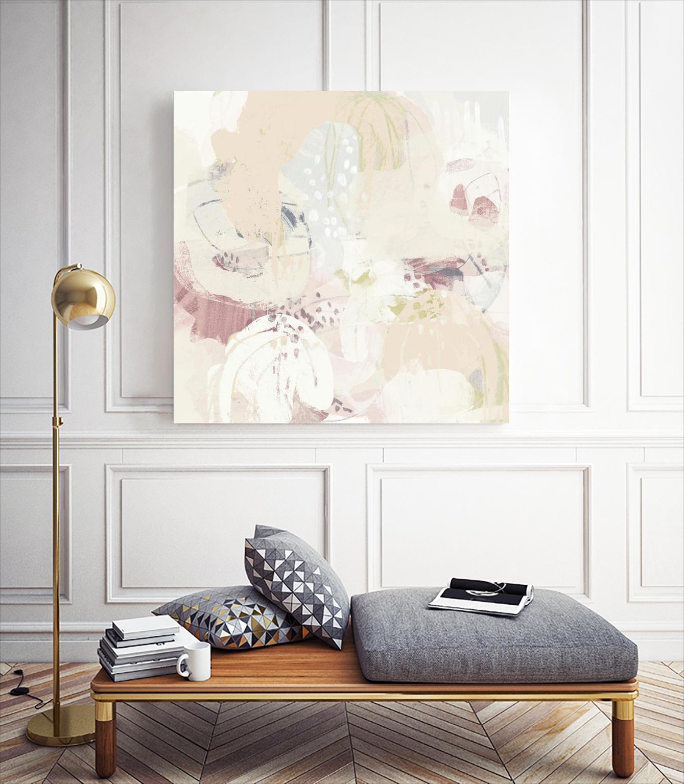 Hanami I by June Erica Vess on GIANT ART - pink abstract