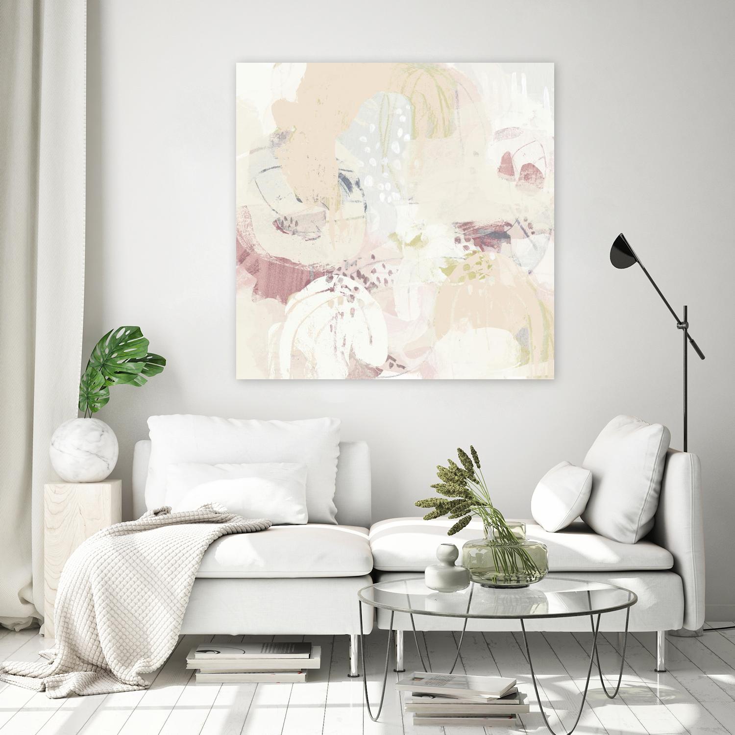 Hanami I by June Erica Vess on GIANT ART - pink abstract