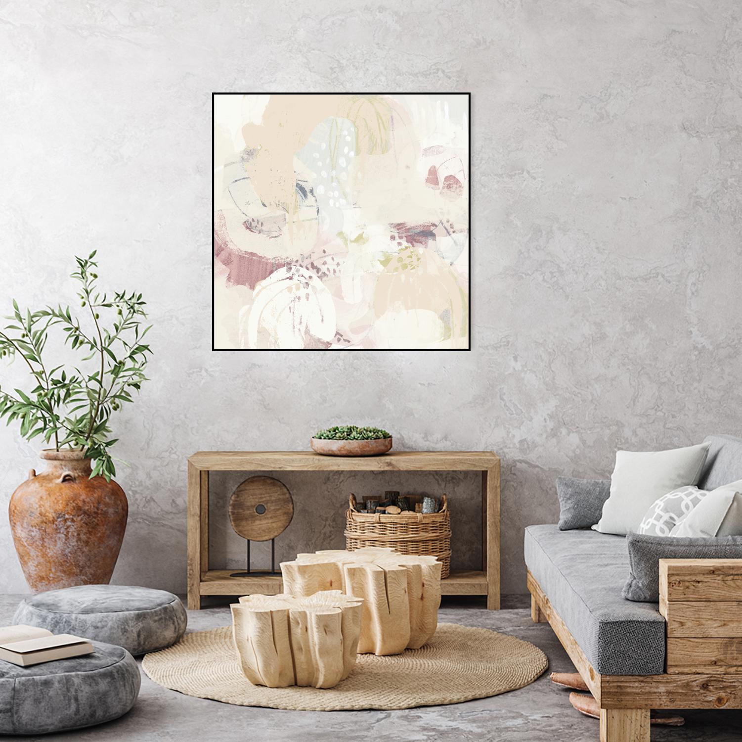 Hanami I by June Erica Vess on GIANT ART - pink abstract
