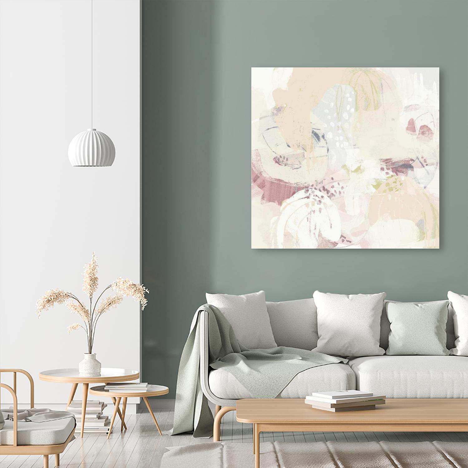 Hanami I by June Erica Vess on GIANT ART - pink abstract