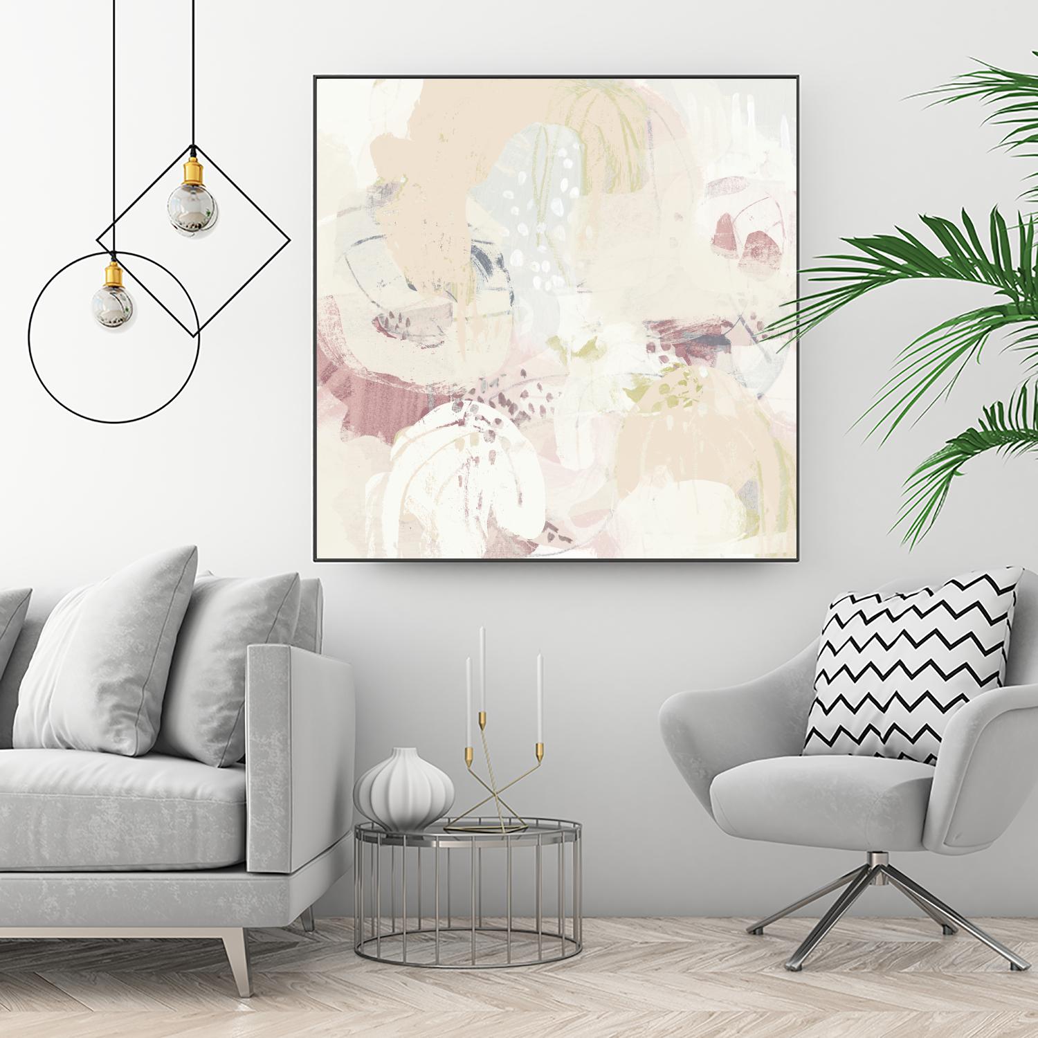 Hanami I by June Erica Vess on GIANT ART - pink abstract
