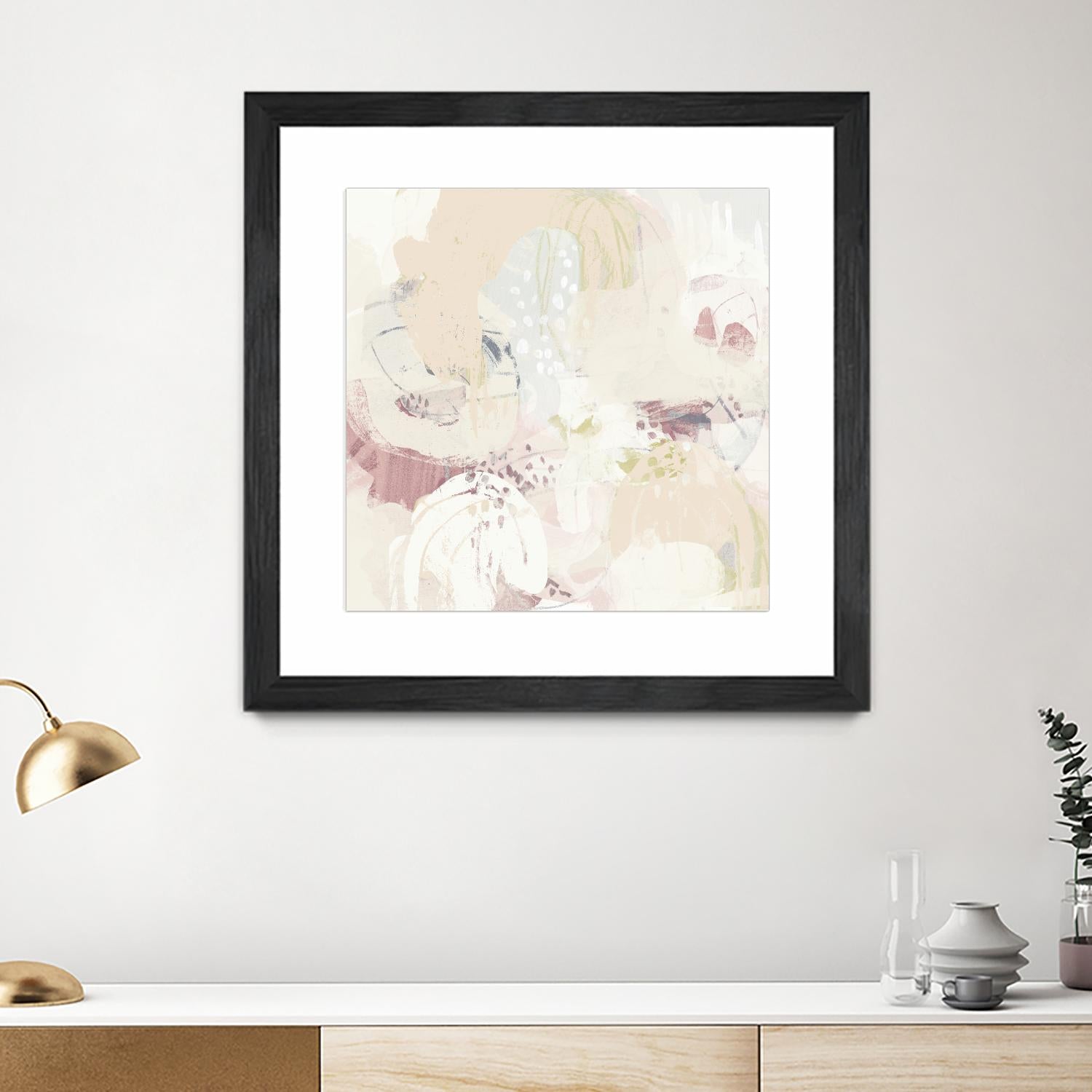 Hanami I by June Erica Vess on GIANT ART - pink abstract