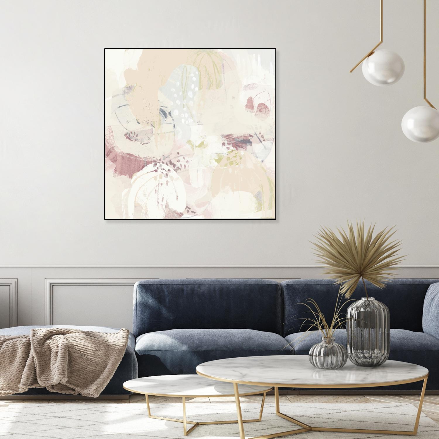 Hanami I by June Erica Vess on GIANT ART - pink abstract