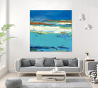 Aisle of White by Janet Bothne on GIANT ART - blue abstract