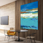 Aisle of White by Janet Bothne on GIANT ART - blue abstract