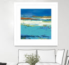 Aisle of White by Janet Bothne on GIANT ART - blue abstract