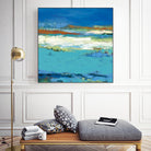 Aisle of White by Janet Bothne on GIANT ART - blue abstract