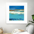 Aisle of White by Janet Bothne on GIANT ART - blue abstract