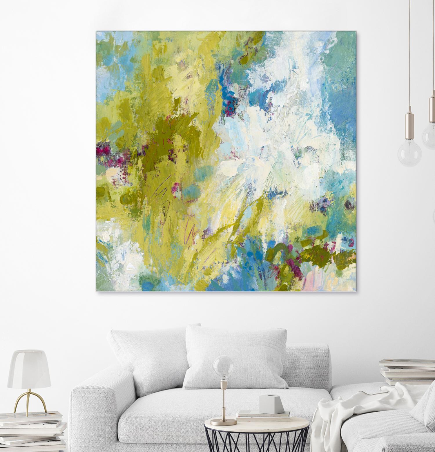 Sunday's Promise by Janet Bothne on GIANT ART - yellow abstract
