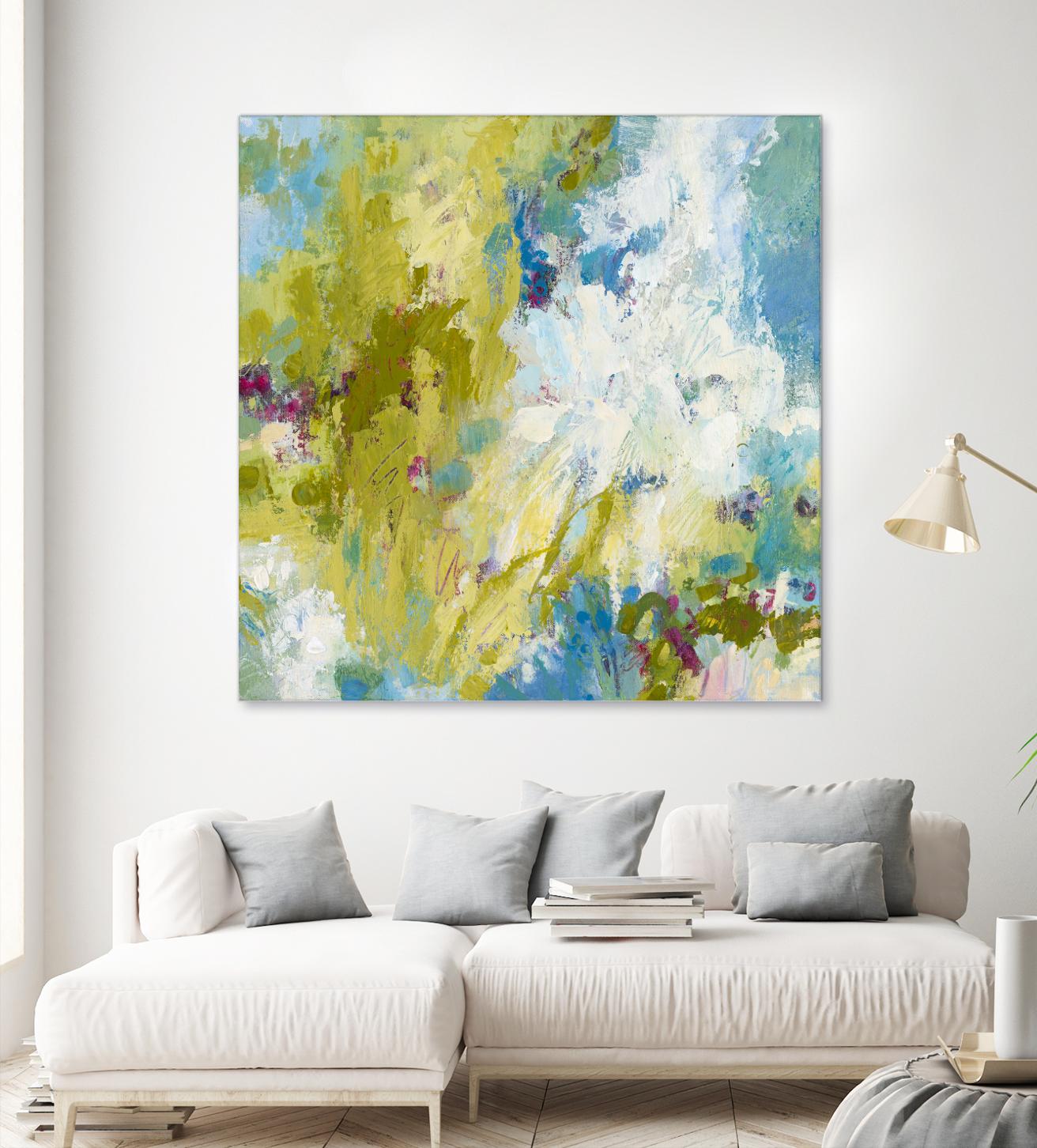 Sunday's Promise by Janet Bothne on GIANT ART - yellow abstract