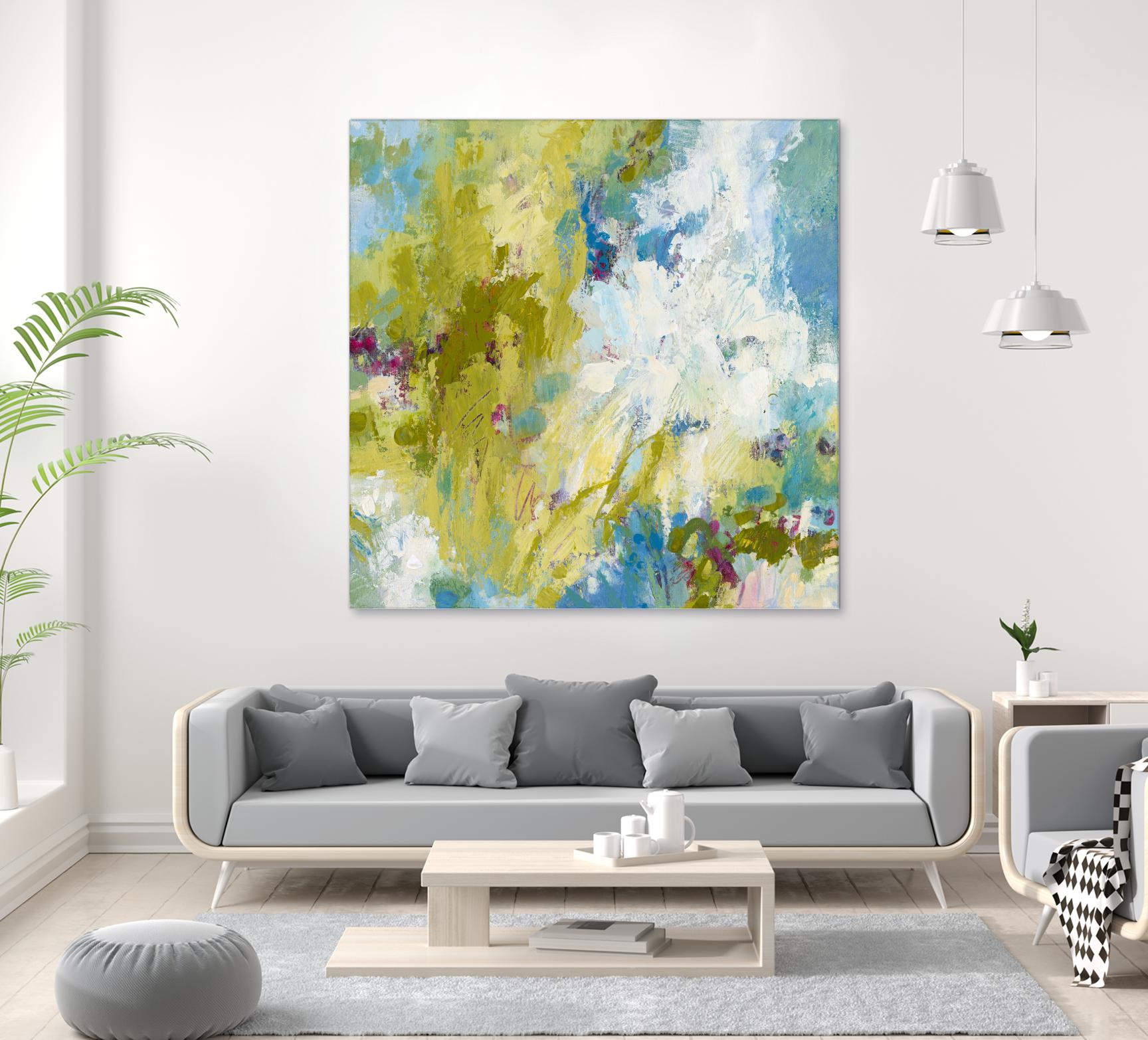 Sunday's Promise by Janet Bothne on GIANT ART - yellow abstract