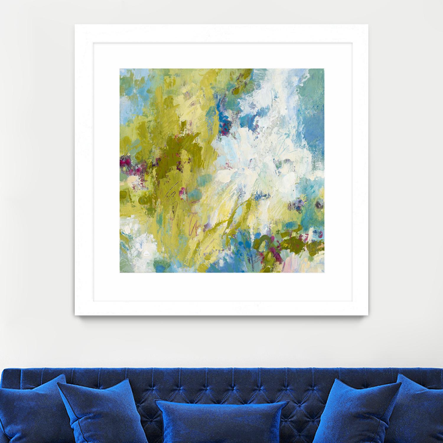 Sunday's Promise by Janet Bothne on GIANT ART - yellow abstract